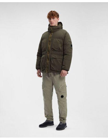 Parka mi-longue FLATT NYLON HOODED DOWN IVY GREEN