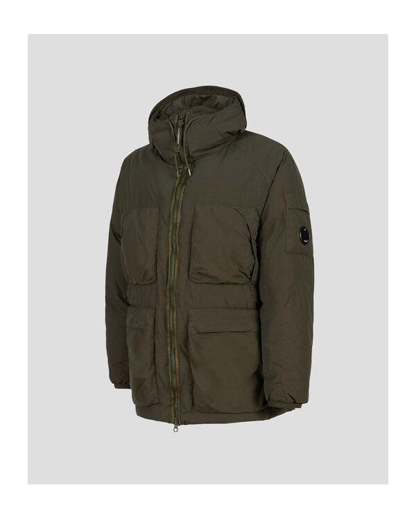Parka mi-longue FLATT NYLON HOODED DOWN IVY GREEN