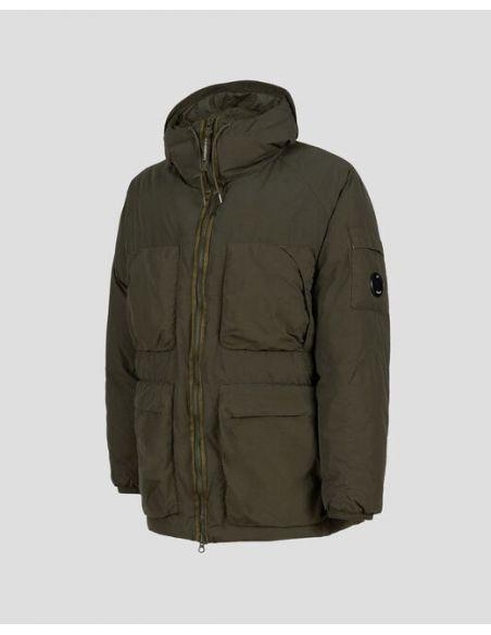 Parka mi-longue FLATT NYLON HOODED DOWN IVY GREEN