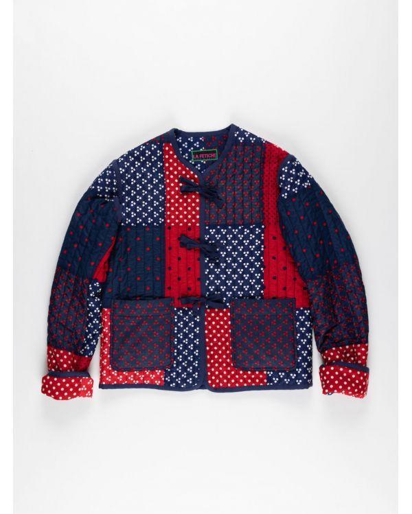VESTE QUILTED REVERSIBLE JACKET RED/NAVY