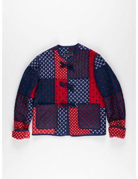 VESTE QUILTED REVERSIBLE JACKET RED/NAVY
