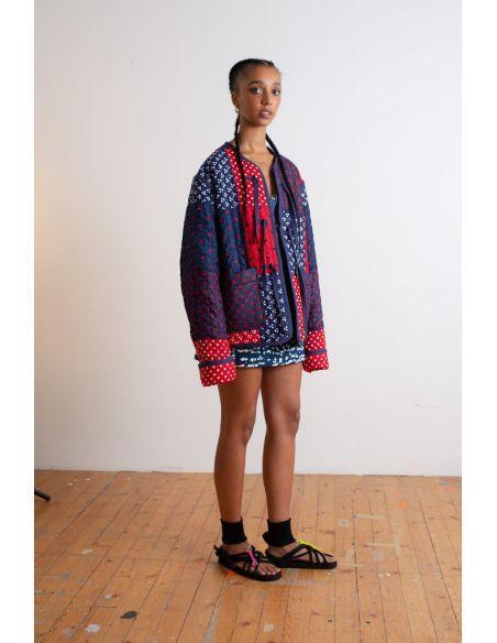 VESTE QUILTED REVERSIBLE JACKET RED/NAVY