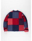VESTE QUILTED REVERSIBLE JACKET RED/NAVY