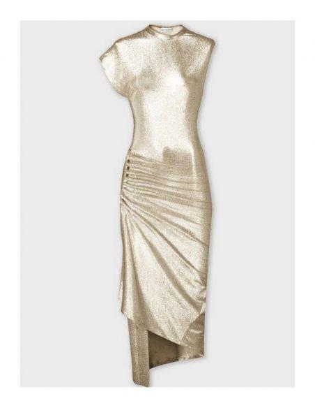 ROBE MI-LONGUE SILVER/GOLD