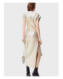 ROBE MI-LONGUE SILVER/GOLD