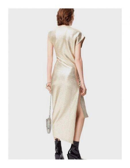 ROBE MI-LONGUE SILVER/GOLD
