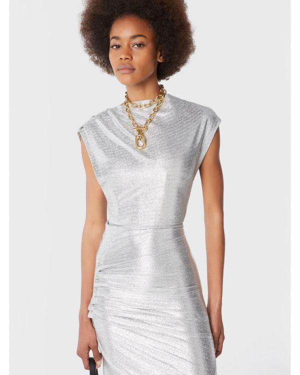 ROBE MI-LONGUE SILVER
