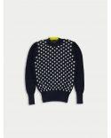 PULL LIZA SPOTTY INSTARSIA NAVY