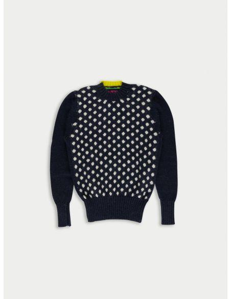 PULL LIZA SPOTTY INSTARSIA NAVY