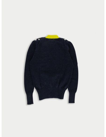 PULL LIZA SPOTTY INSTARSIA NAVY
