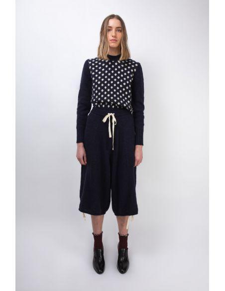 PULL LIZA SPOTTY INSTARSIA NAVY