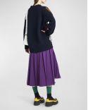 CARDIGAN BLUE BASE MULTICOLOR RHOMBUS