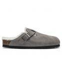 MULES BOSTON SHEARLING STONE COIN