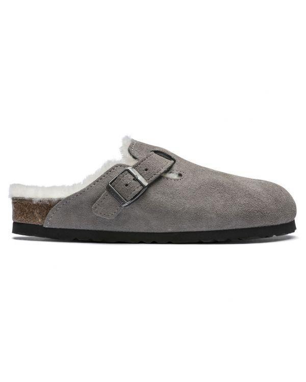 MULES BOSTON SHEARLING STONE COIN
