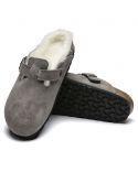 MULES BOSTON SHEARLING STONE COIN