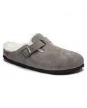 MULES BOSTON SHEARLING STONE COIN