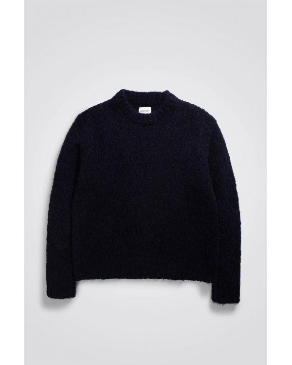 PULL RASMUS RELAXED FLAME ALPACA NAVY