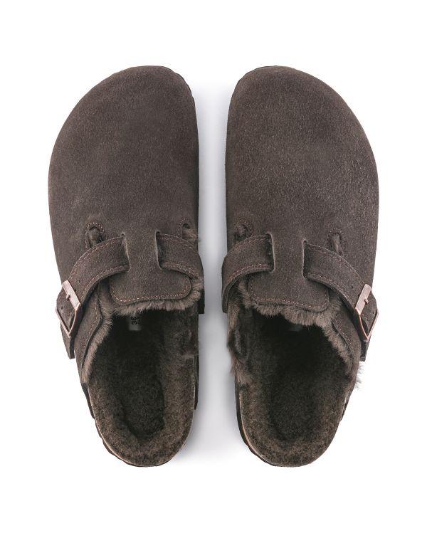 BOSTON MULES FUR MOCCA