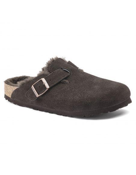MULES BOSTON FOURRURE MOCCA