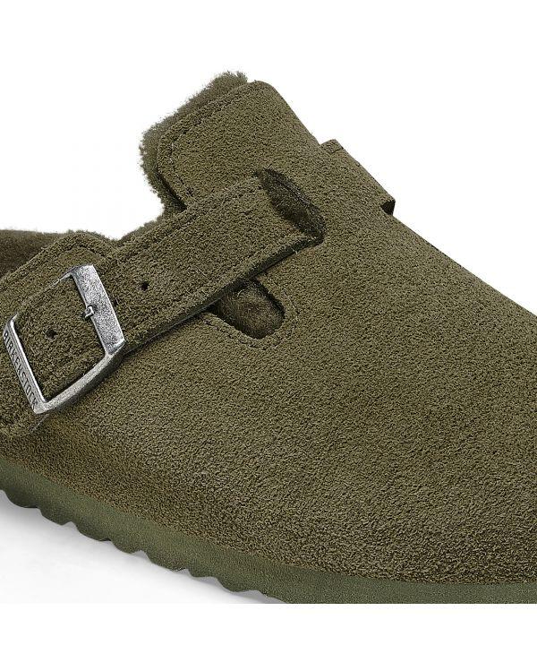 MULES BOSTON EN FOURRURE THYME