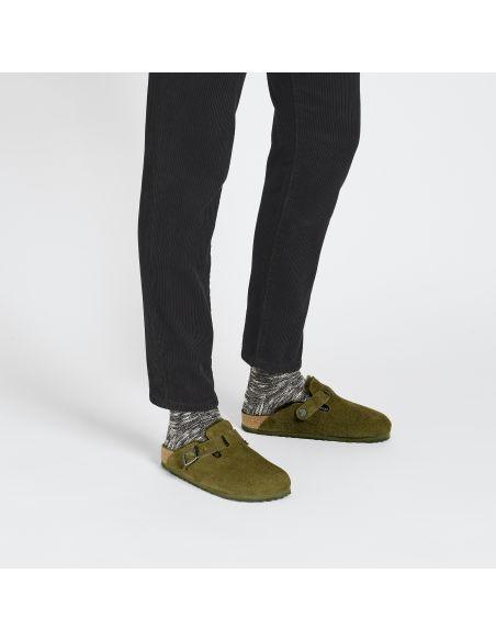 MULES BOSTON EN FOURRURE THYME