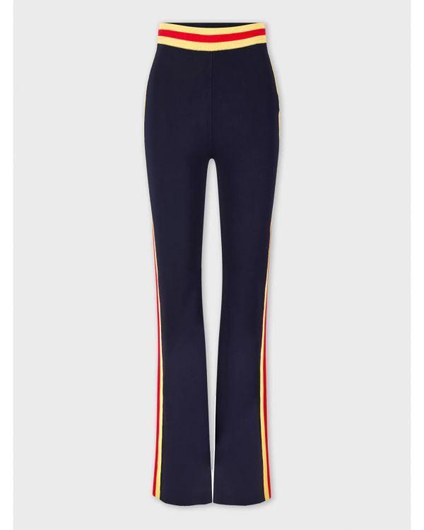 ELASTIC KNIT FLARE PANTS
