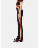 PANTALON FLARE ÉLASTIQUE EN MAILLE