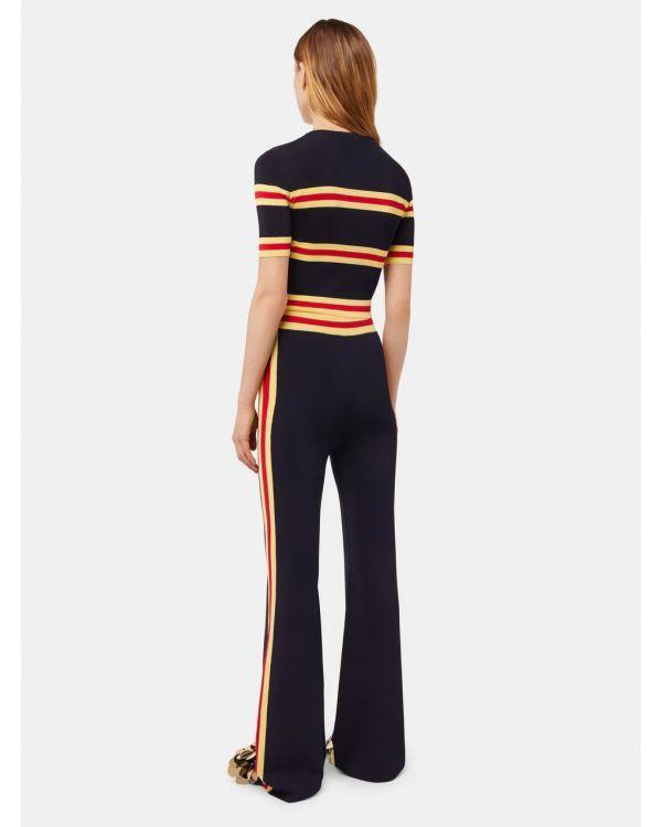 ELASTIC KNIT FLARE PANTS 2