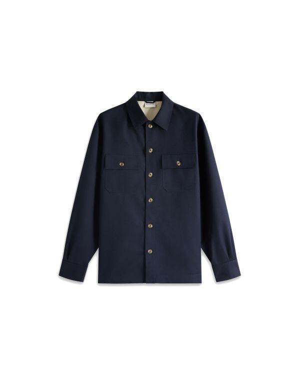 THE NAVY WOOL OVERSHIRT