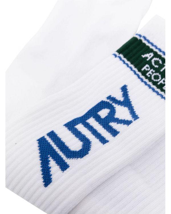 Chaussettes SPORTY UNISEX - BLANC BLEU 2