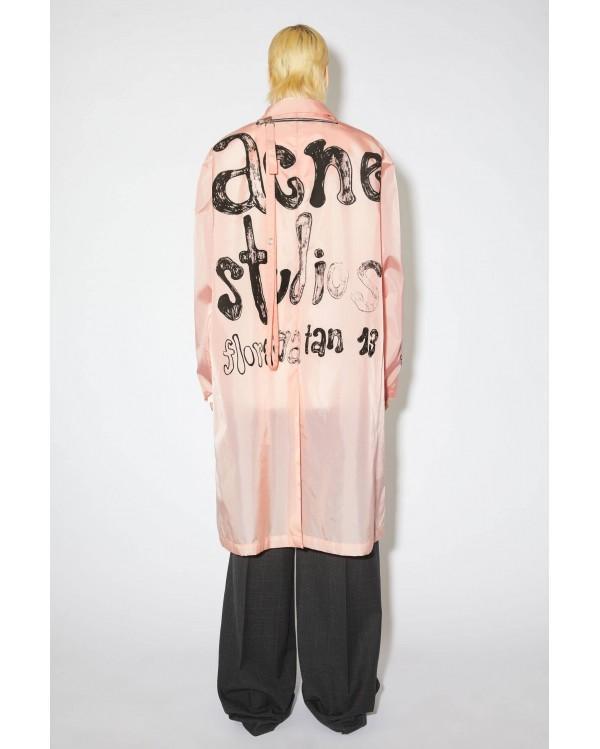 MANTEAU EN NYLON - Rose pêche 2