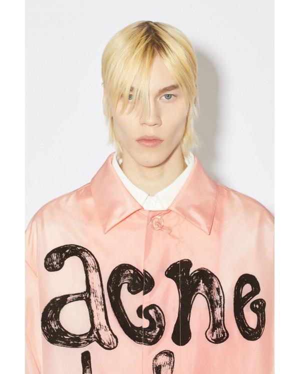 MANTEAU EN NYLON - Rose pêche
