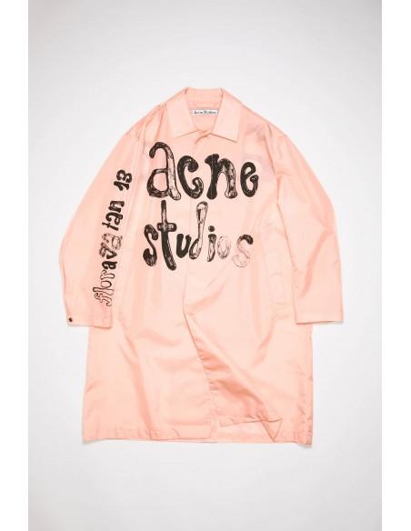MANTEAU EN NYLON - Rose pêche