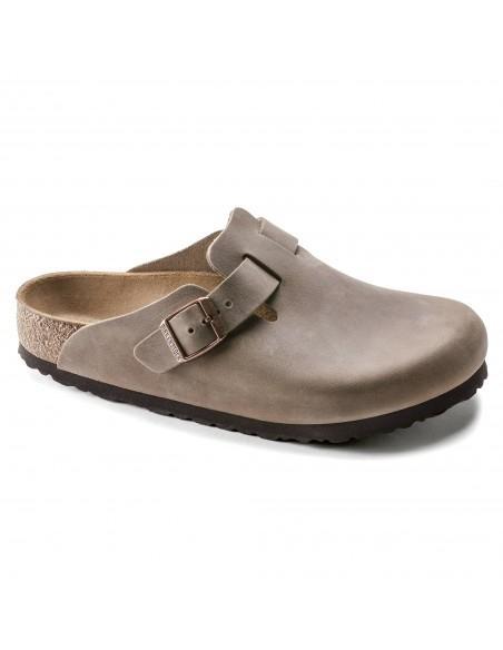 BOSTON Mules Oiled leather TABACCO BROWN