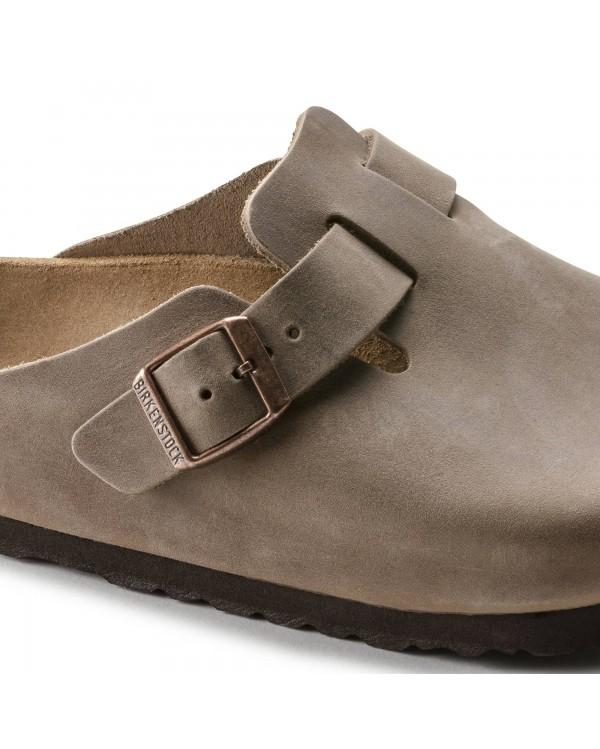 BOSTON Mules Oiled leather TABACCO BROWN 2
