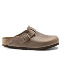 Mules BOSTON Cuir huilé TABACCO BROWN