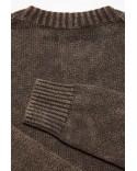 ACID WASH SWEATER Coffee brown