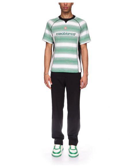 T-SHIRT FOOTBALL GRADIENT STRIPE PANELLED
