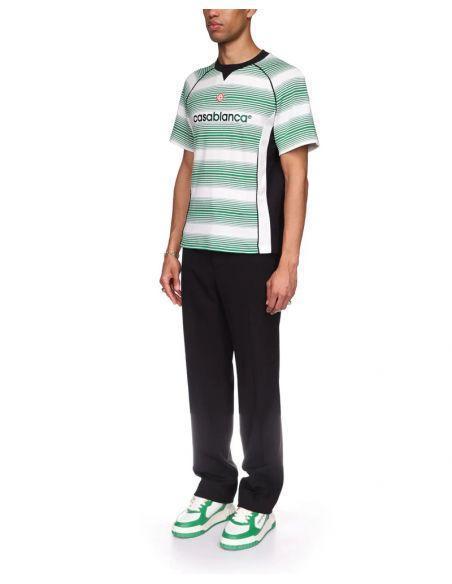 T-SHIRT FOOTBALL GRADIENT STRIPE PANELLED