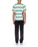 T-SHIRT FOOTBALL GRADIENT STRIPE PANELLED
