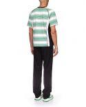 T-SHIRT FOOTBALL GRADIENT STRIPE PANELLED