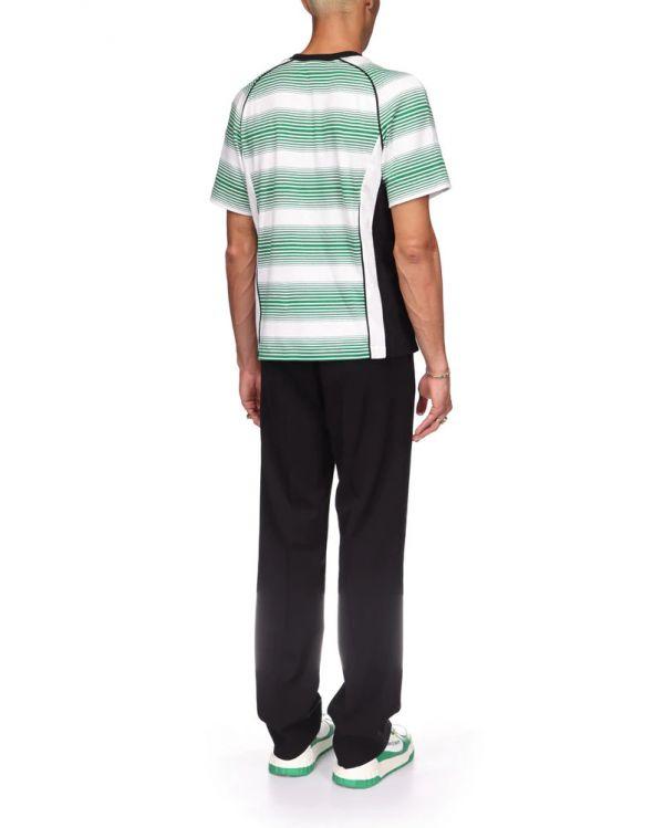 T-SHIRT FOOTBALL GRADIENT STRIPE PANELLED