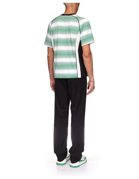 T-SHIRT FOOTBALL GRADIENT STRIPE PANELLED