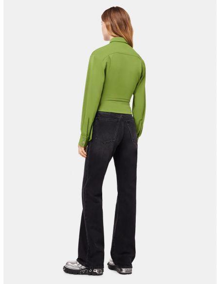 HAUT CHEMISE DRAPÉ KAKI