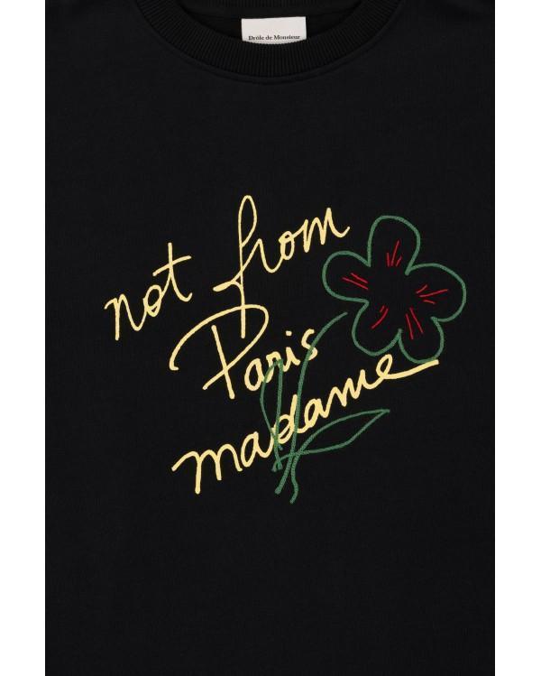 LE SWEATSHIRT SLOGAN ESQUISSE - BLACK 2