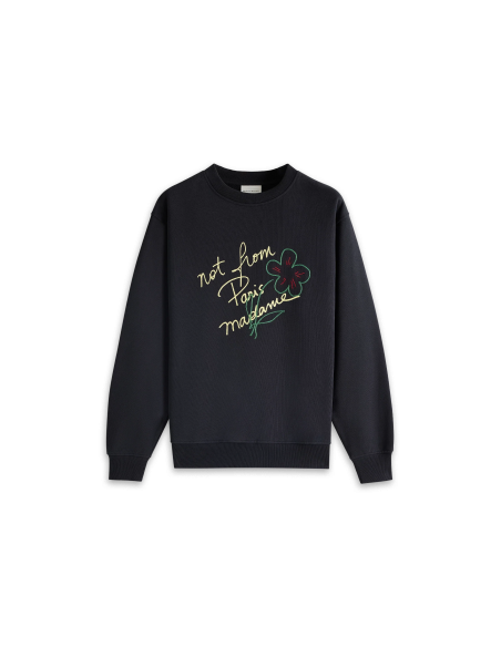 THE SKETCH SLOGAN SWEATSHIRT - BLACK