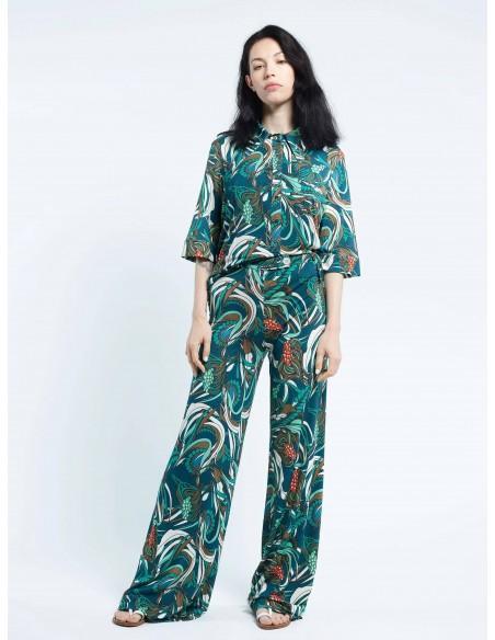 Pantalon GIUDECCA – Corail aqua vert