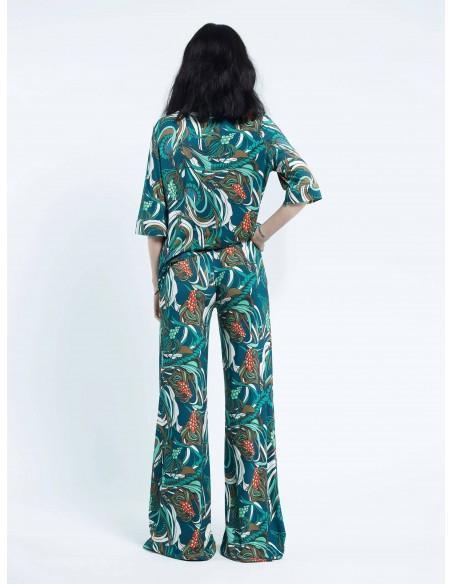 Pantalon GIUDECCA – Corail aqua vert