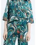 GIUDECCA trousers – Coral aqua green