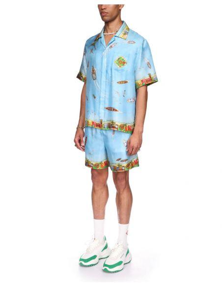 HOMEMADE SILK SHIRT ON STILTS